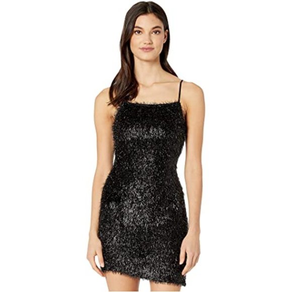 Fuzzy Mini Dress - Picture 1 of 7